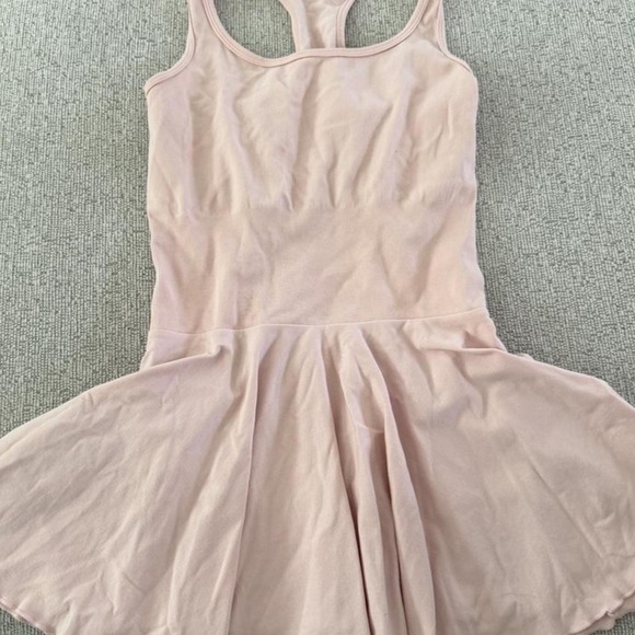 Dresses & Skirts - Baby Pink Workout Dress with built in shorts size M